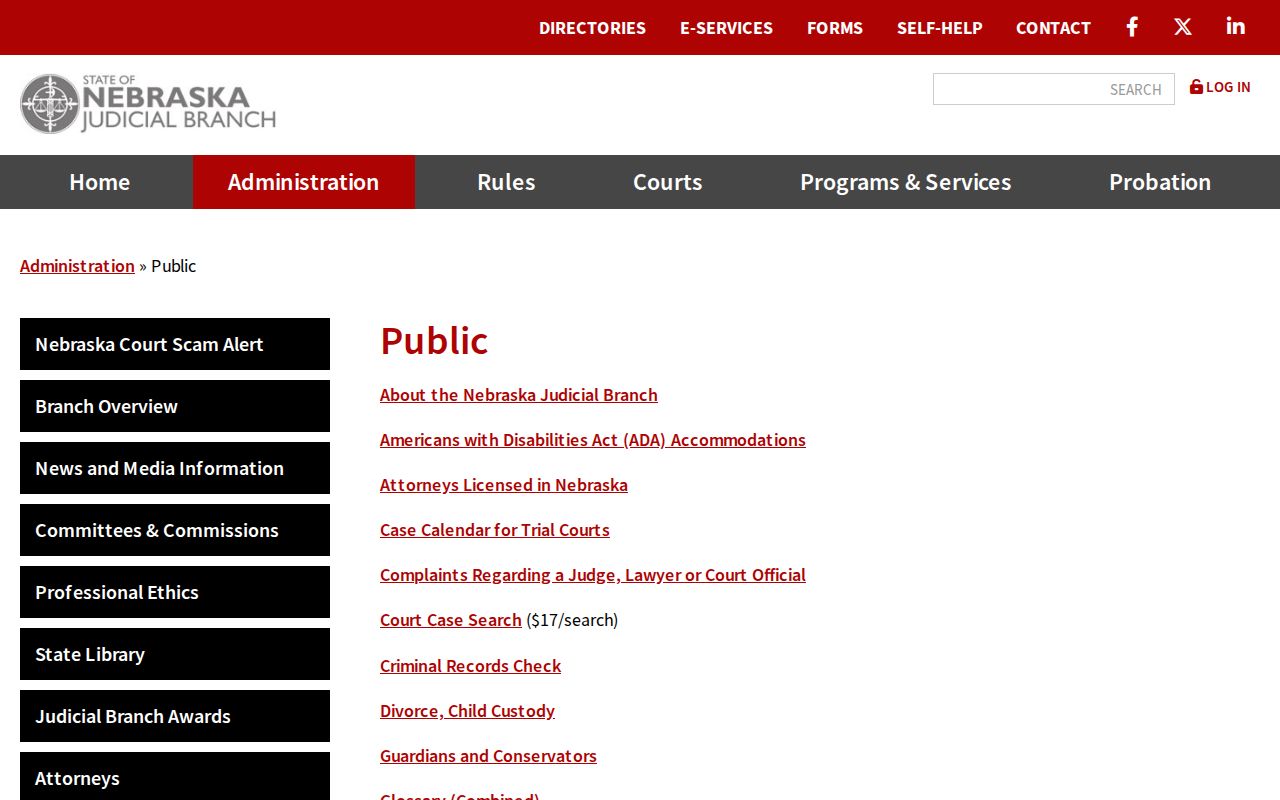 Dawes court schedule public access hub for calendar and case information