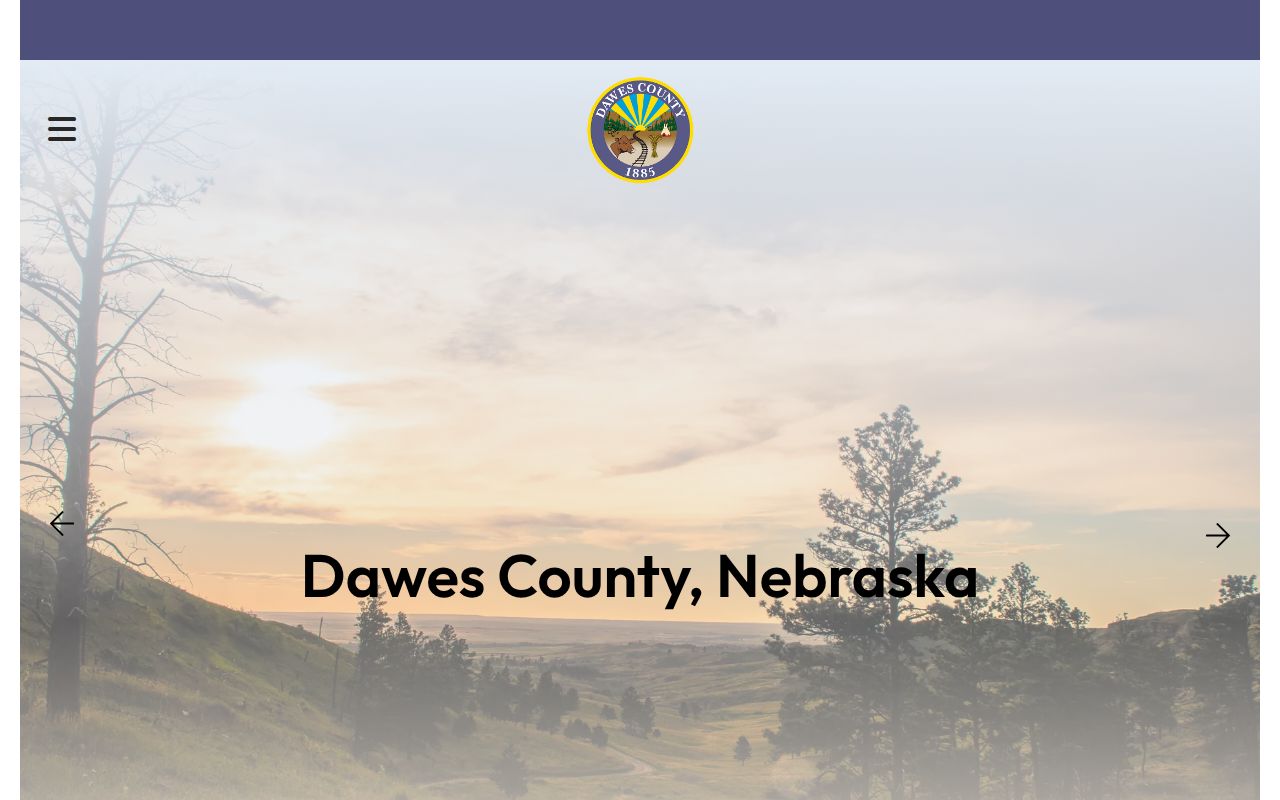 Dawes County court docket reference showing the official Dawes County office entry point